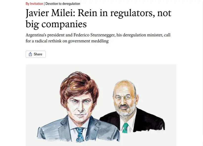 milei y sturzenegger the economist