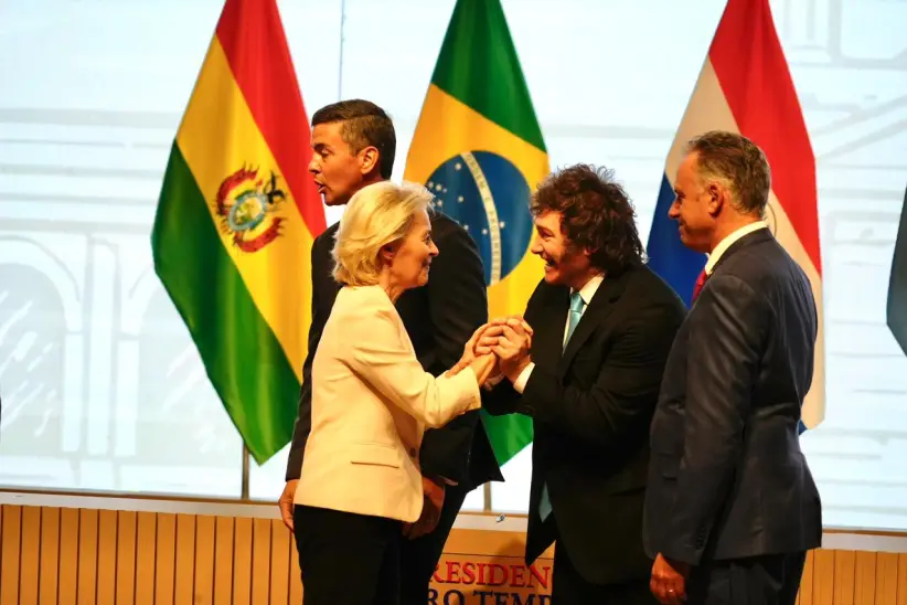 mercosur ue asunción saludo von der leyen milei