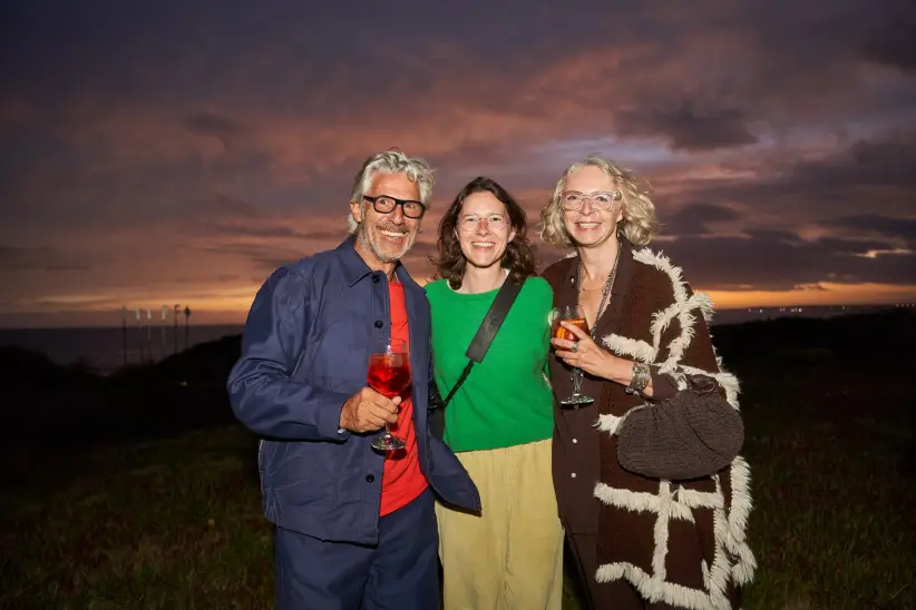 Rob, Felice y Edda Kofler. Foto: Difusión.