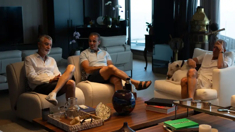 Luis Wholfson, Jorge Garber y Rolando Rozenblum. Foto: Mateo Barreiro.