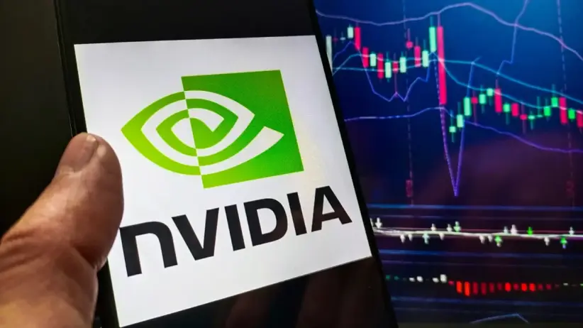 Nvidia pierde más del 4% de su valor de mercado en Suqian, provincia de Jiangsu, China, el 21 de febrero de 2024. 