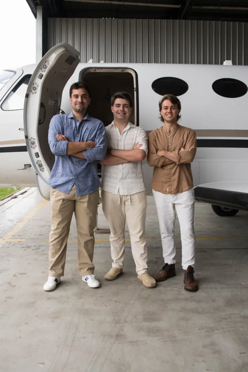 Sebastián Galli, Lucca Ayerza y Pedro Laborde. Foto: Gentileza.