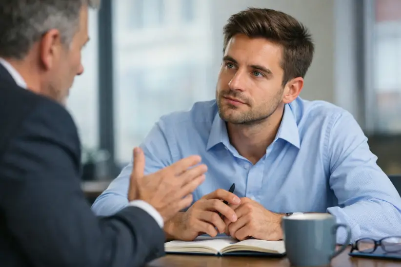 interaccion profesional en oficina - Oficina, reunión de trabajo, feedback, jefe, empresas