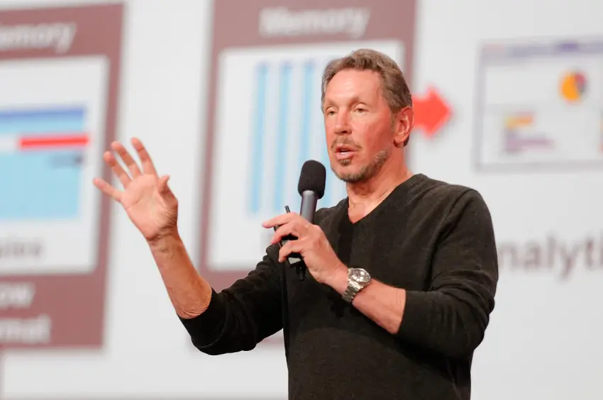 Larry Ellison, Oracle (SE PUEDE USARA) Crédito: Wikimedia Commons.
