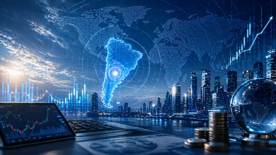 SE PUEDE USAR/Radar Global financiero argentino. (Foto: Ilustración creada con IA).