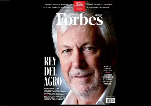 Agro, inversiones récord y finanzas corporativas: Marcos Guigou en tapa de la edición 23 de Forbes Uruguay