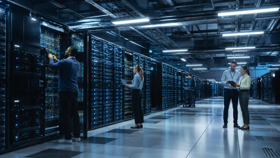 SE PUEDE USAR/Centro de datos moderno. (Foto: Ilustración creada con IA)