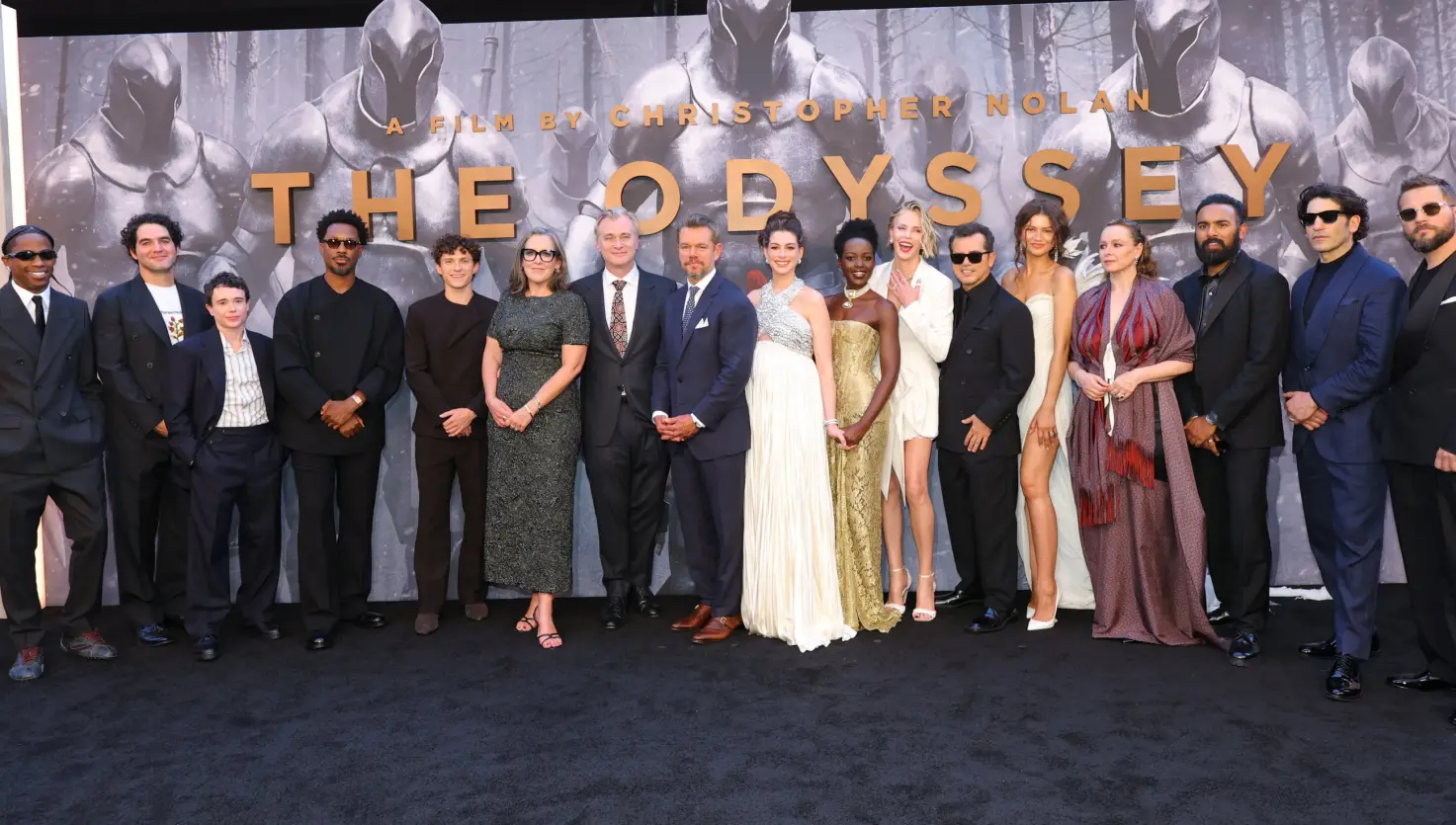 Elenco de "La Odisea" (Photo by Mike Coppola/Getty Images for Universal Pictures)