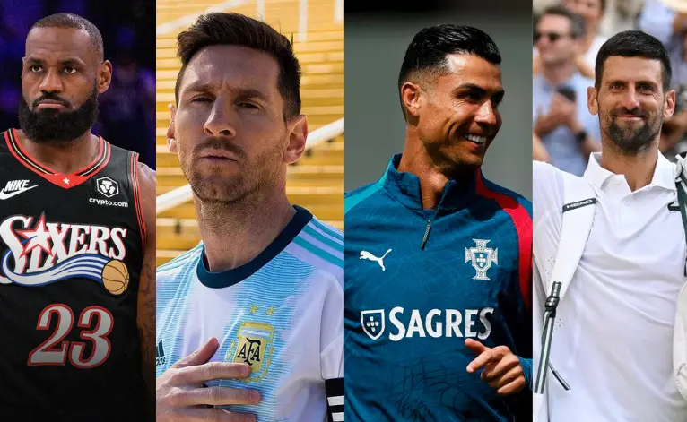 El negocio de competir a los 40: Messi, LeBron, Ronaldo y Djokovic, las caras detrás del mercado de la longevidad deportiva 