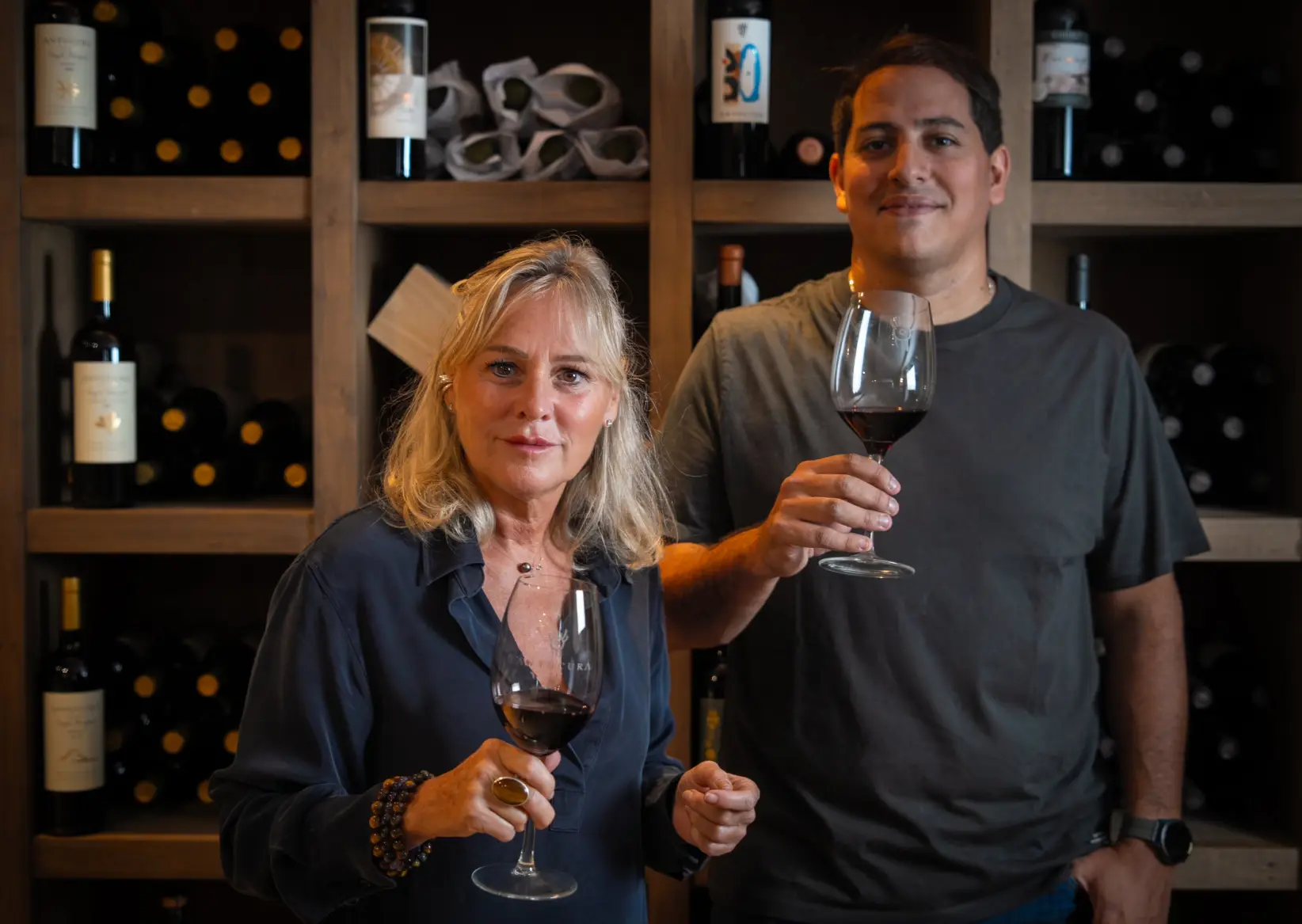 Anne Caroline y Mauricio Ortiz (Foto: Gentileza Bodega Antucura)