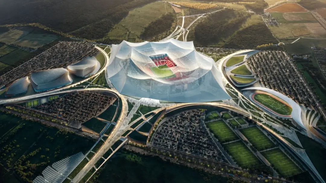Las obras del Gran Estadio Hassan II forman parte del plan de infraestructura que Marruecos impulsa de cara al Mundial 2030. (Foto: Casa Invest)