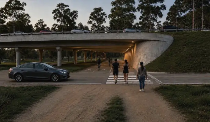 Render del viaducto que conectará Av. de las Américas con la Ruta 101