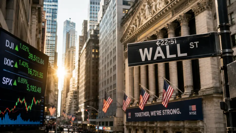SE PUEDE USAR/Mercado bursatil de Wall Street Foto: Ilustración realizada con IA