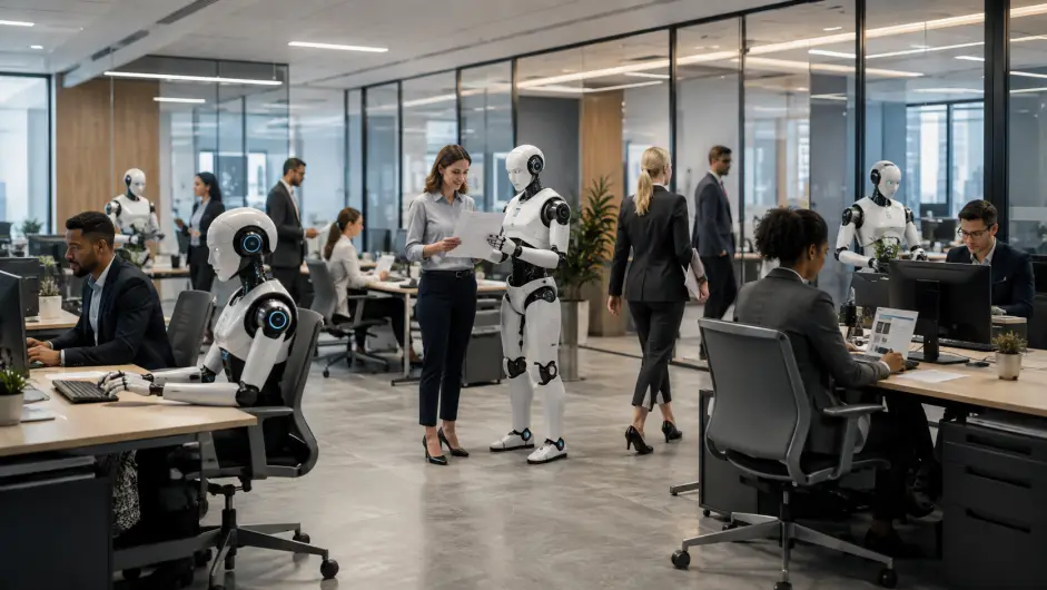SE PUEDE USAR/Oficina, transformación y convivencia con la IA             Foto: Imágen creada con inteligencia artificial