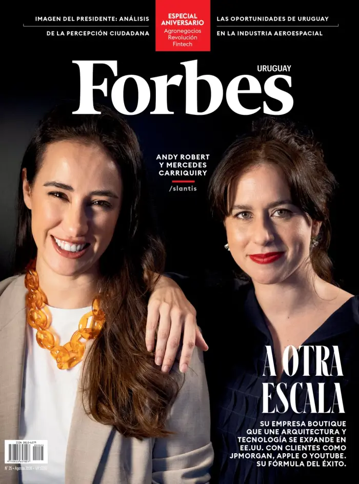 FORBES UY #25 AGOSTO 2026
Andy Robert y Mercedes Carriquiry
ARTE: Cecilia Perriard
FOTO: Nicolás Garrido.