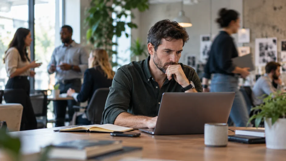 (SE PUEDE USAR) Trabajo, productividad Crédito: Imagen creada con IA