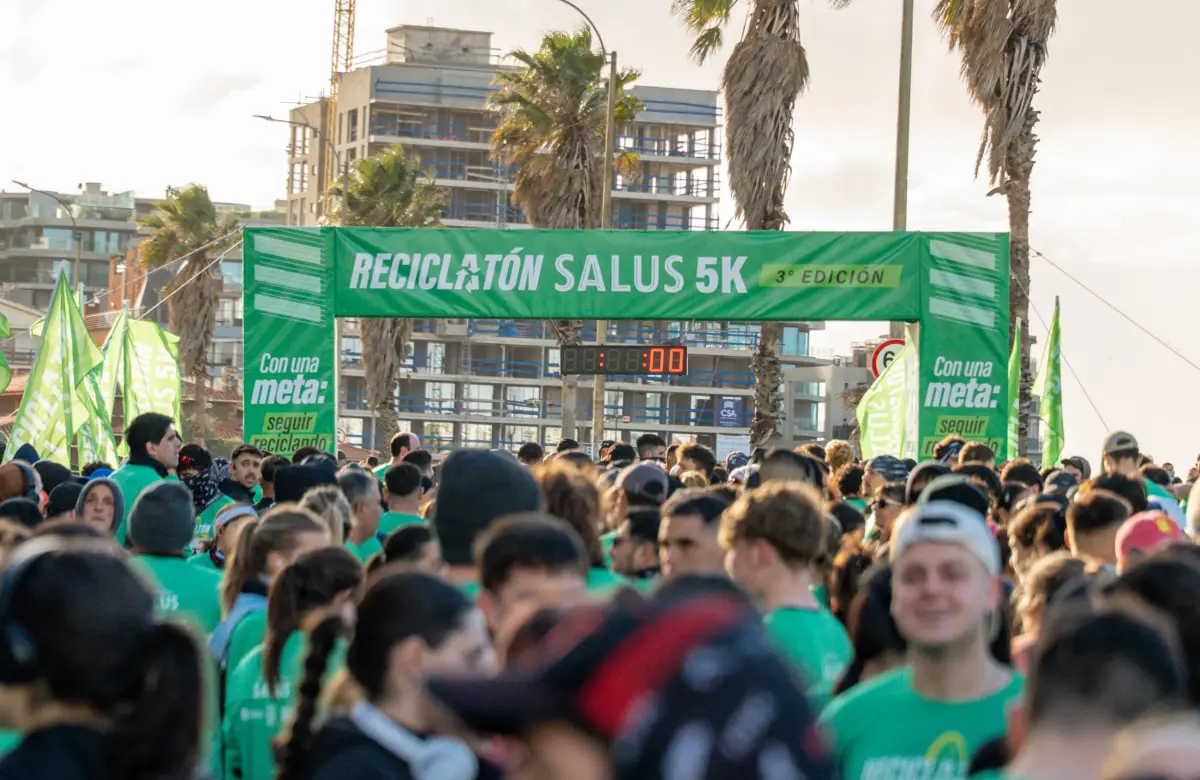 Reciclatón Salus 5K: más de 3.500 personas y dos toneladas de plástico recuperadas en Montevideo
