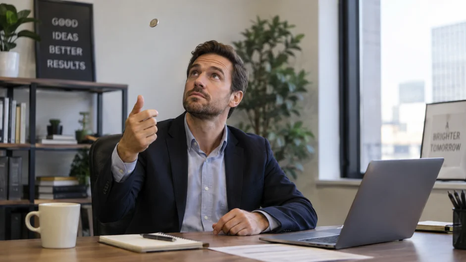SE PUEDE USAR/Tomar decisiones- azar - arrojar una moneda - Foto: ilustración creada con inteligencia artificial
