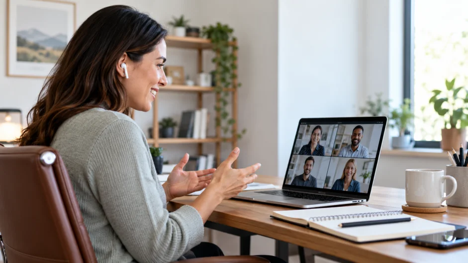 SE PUEDE USAR/Reunión virtual - Foto: ilustración creada con inteligencia artificial