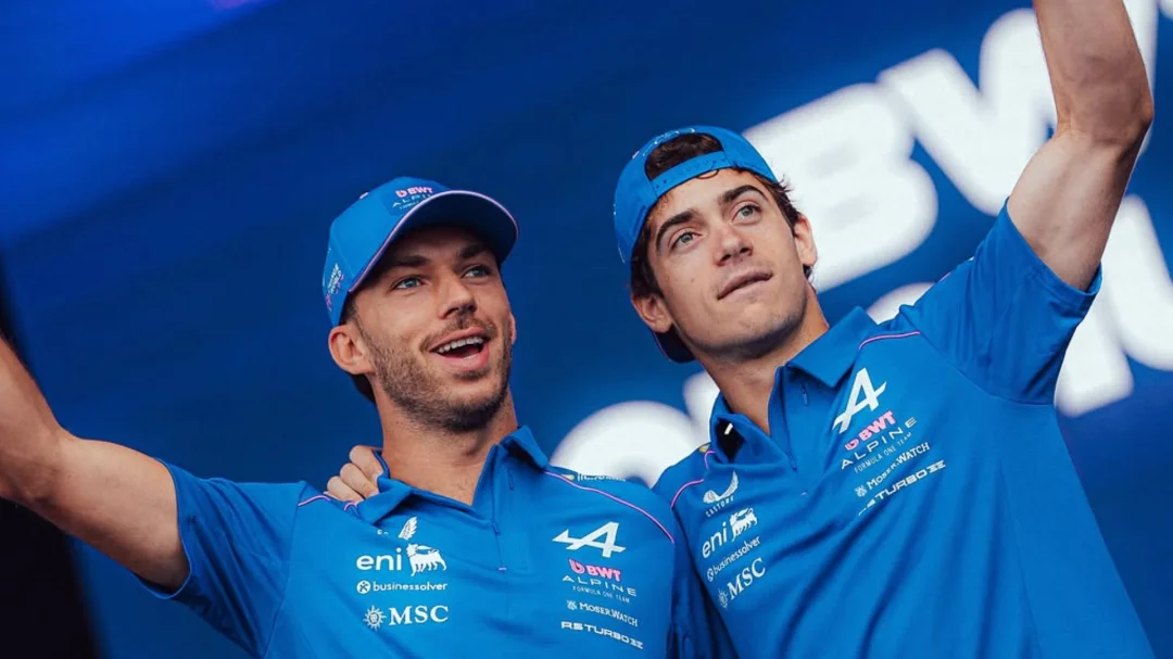 Franco Colapinto y Pierre Gasly. - Foto: Instagram @alpinef1team.