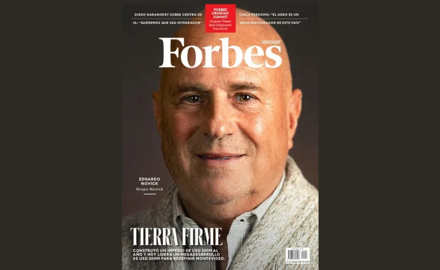 Apuesta en grande: el empresario Edgardo Novick y 16 Mujeres Power protagonizan la tapa número 26 de Forbes Uruguay
