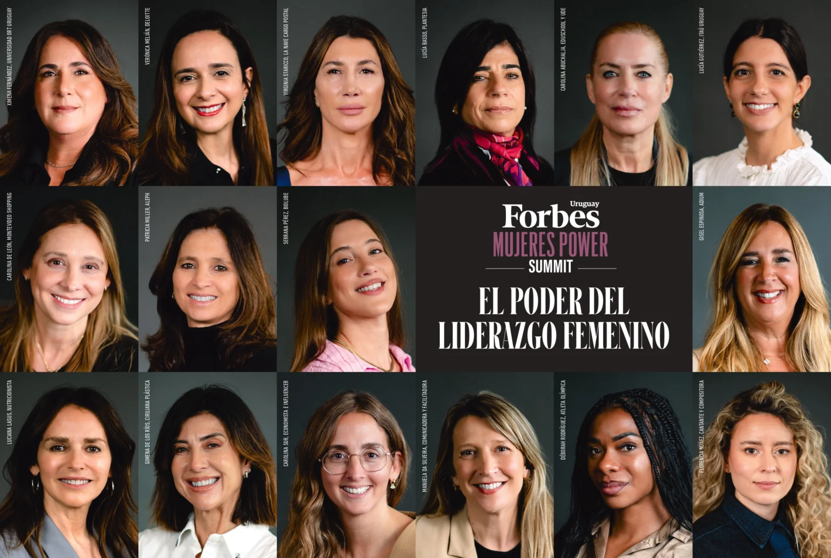 Forbes Mujeres Power Uruguay 2026 - Fotos: Leonardo Mainé. Diseño: Cecilia Perriard